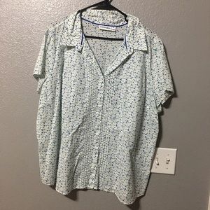 St. John’s Bay Dotted Cotton Blouse